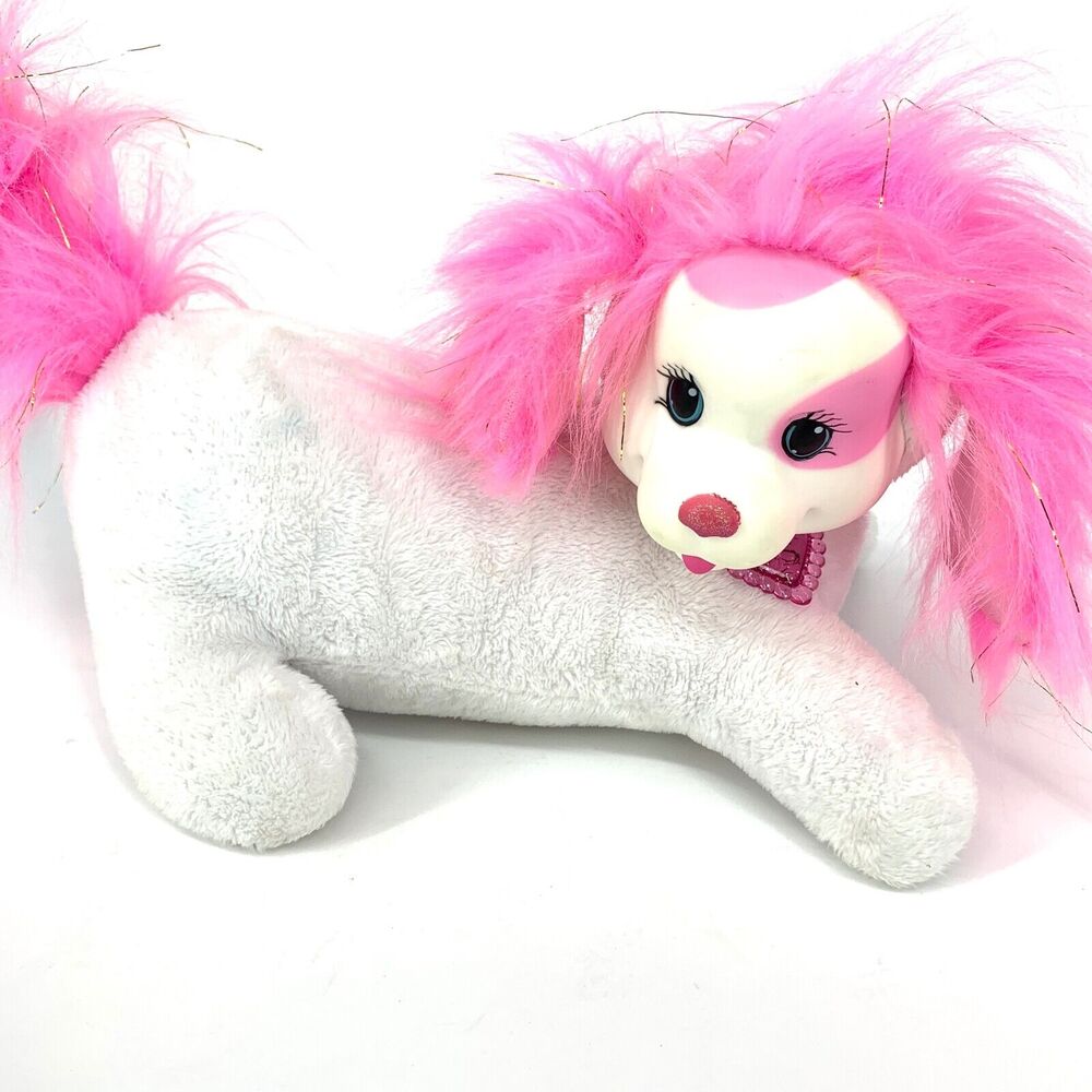 Puppy Surprise Plush Shimmery Pink Dog with 4 Puppies